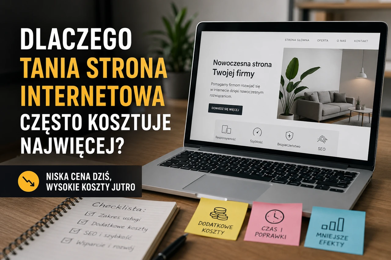 Dlaczego tania strona internetowa często kosztuje najwięcej