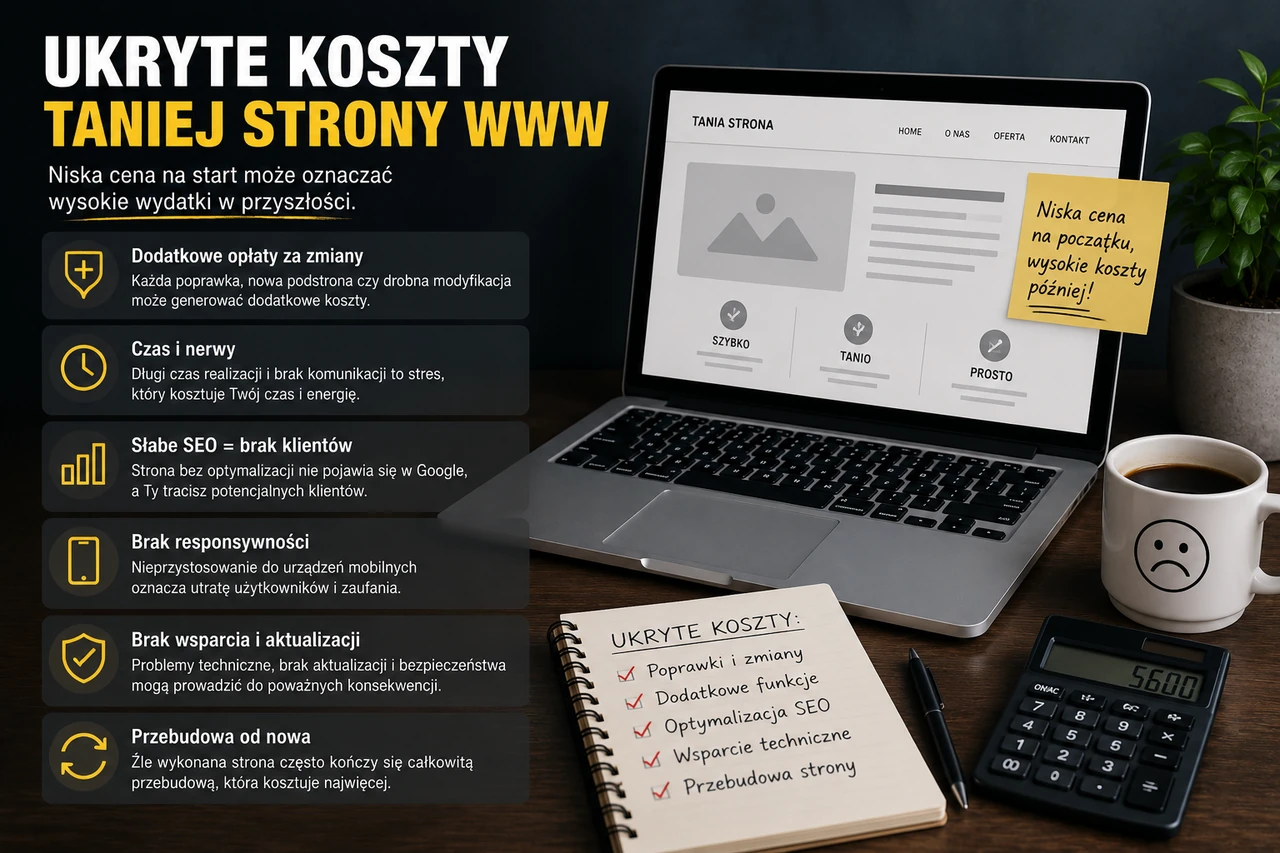 Ukryte koszty taniej strony internetowej