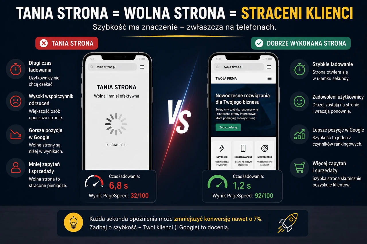 Responsywność i szybkość działania strony internetowej