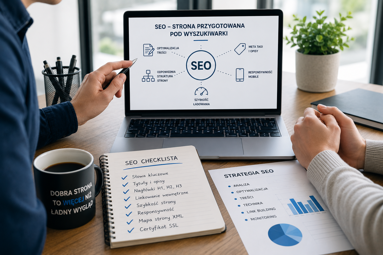 Rozmowa o optymalizacji SEO strony internetowej
