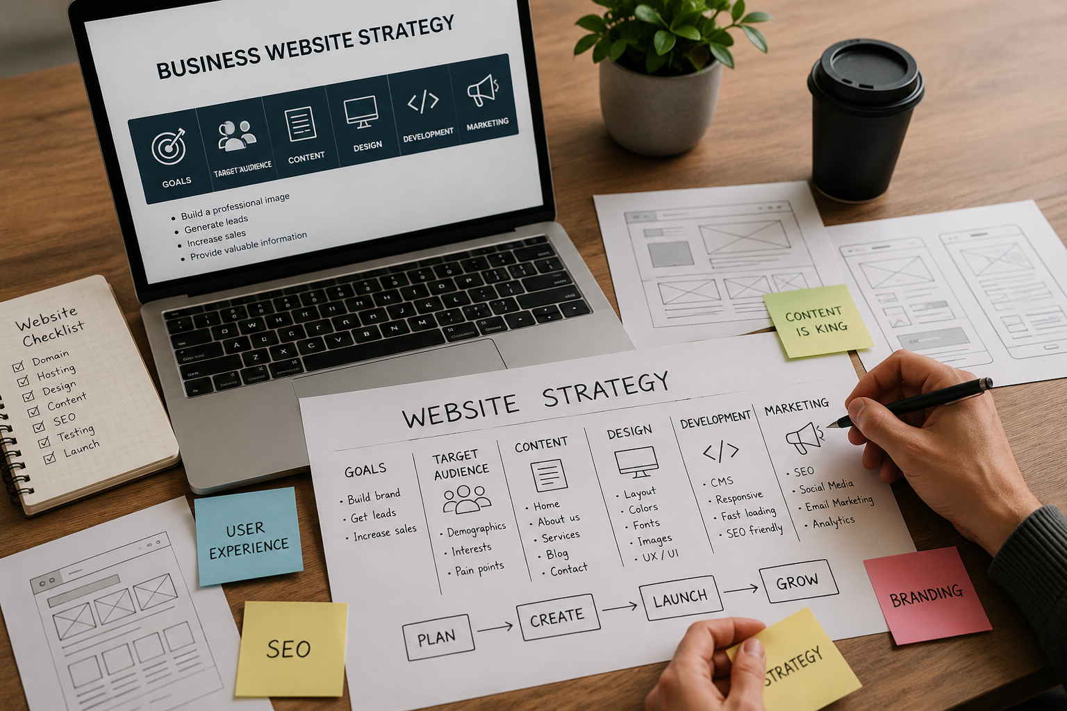Proces tworzenia strony internetowej FAQ